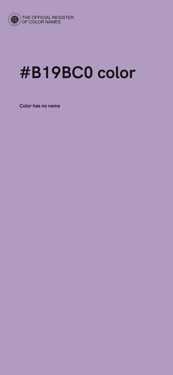#B19BC0 color image