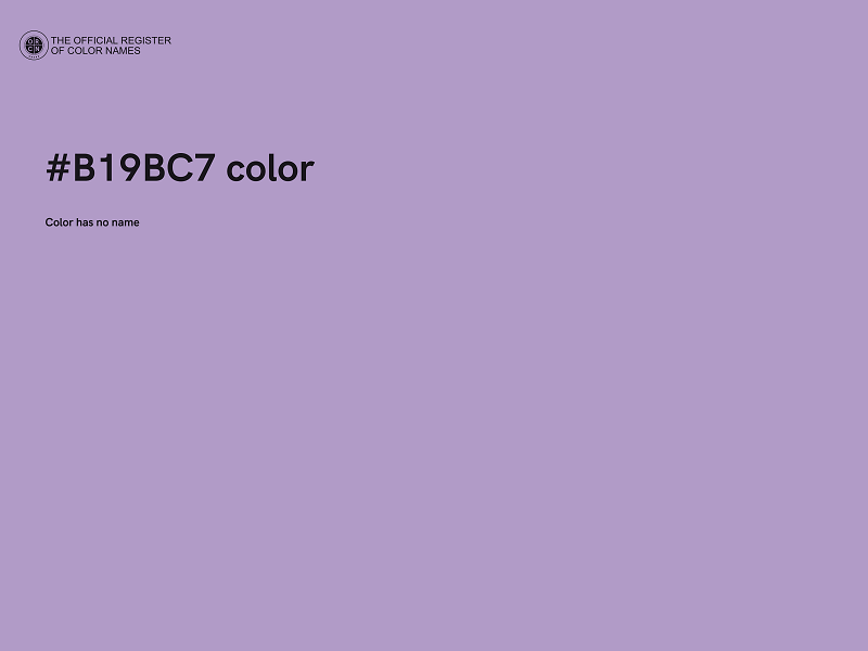 #B19BC7 color image