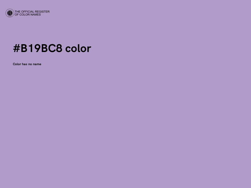 #B19BC8 color image