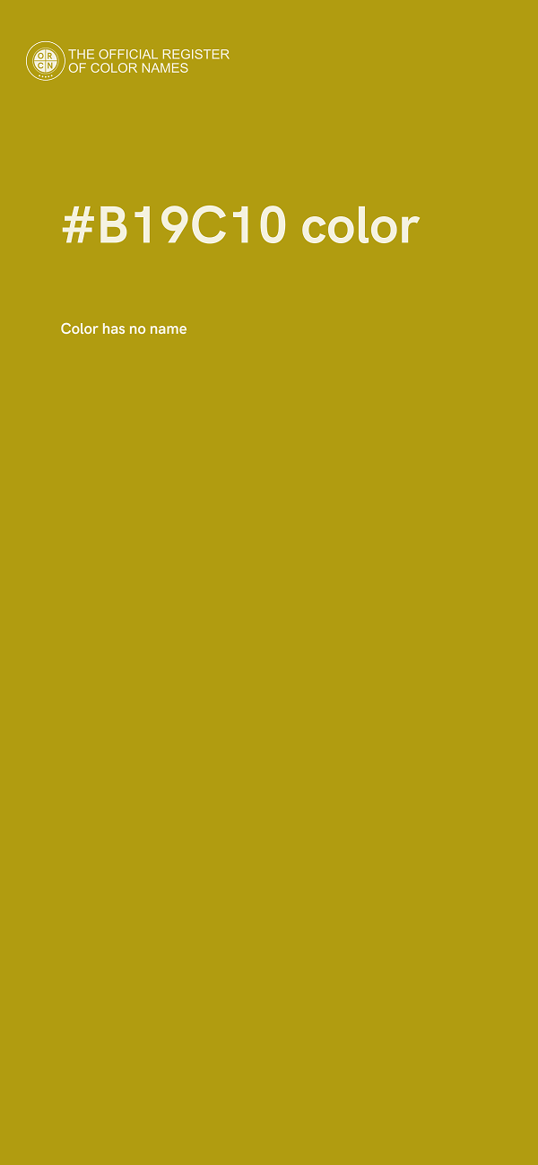 #B19C10 color image