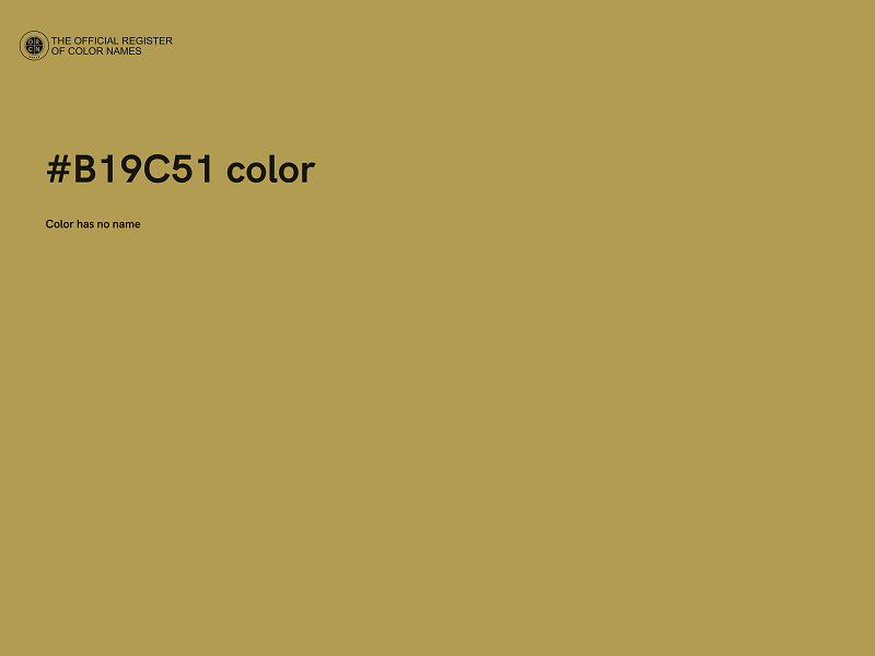 #B19C51 color image