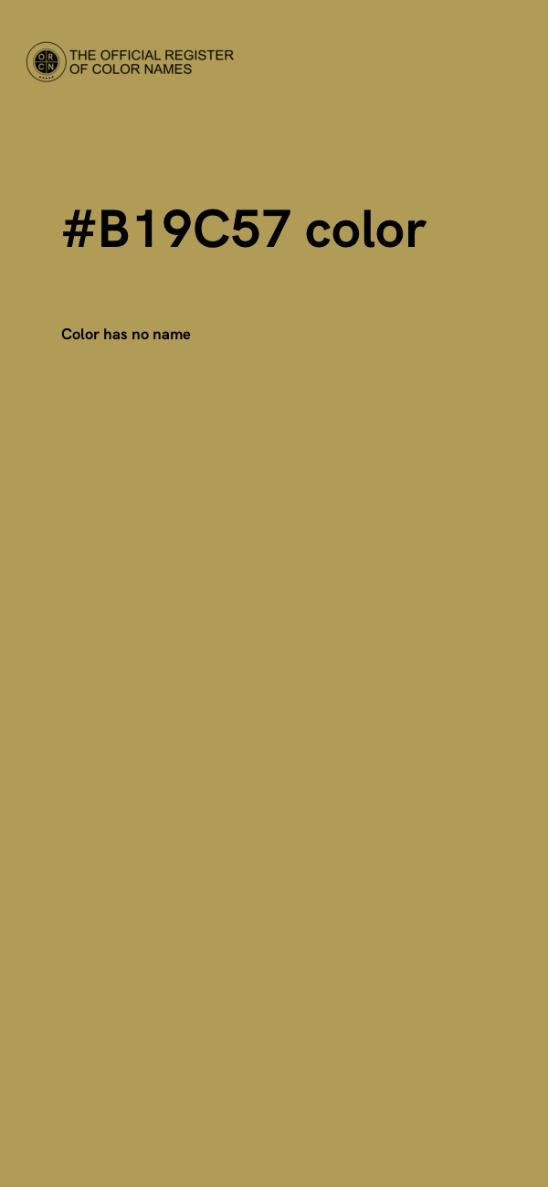 #B19C57 color image