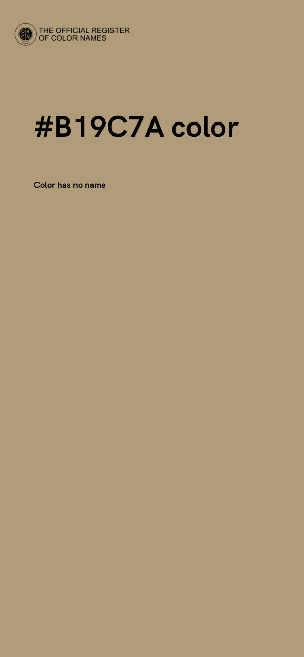 #B19C7A color image