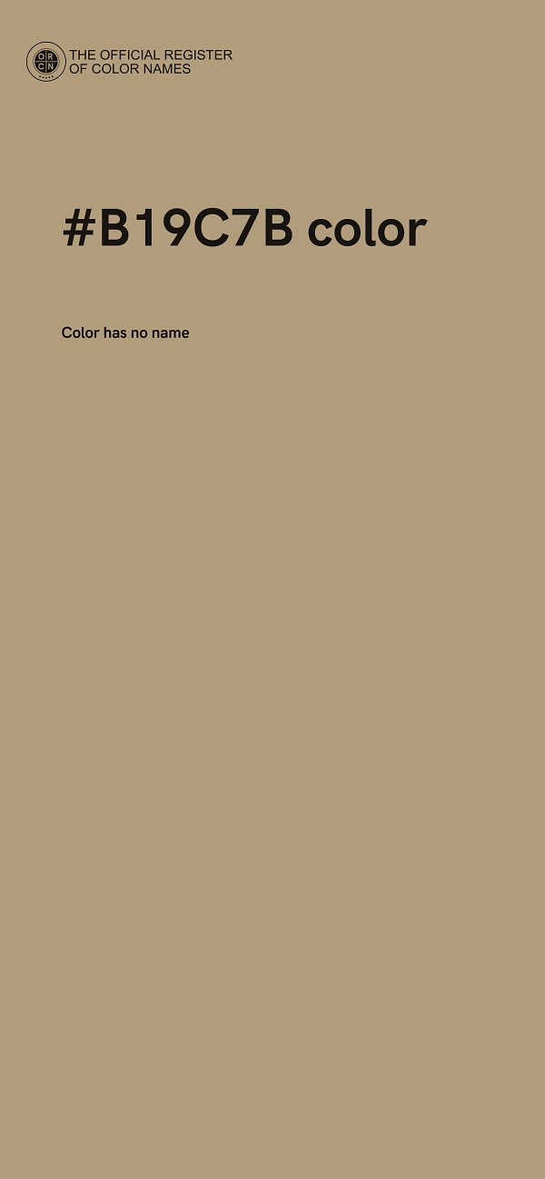 #B19C7B color image