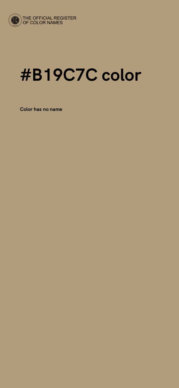 #B19C7C color image