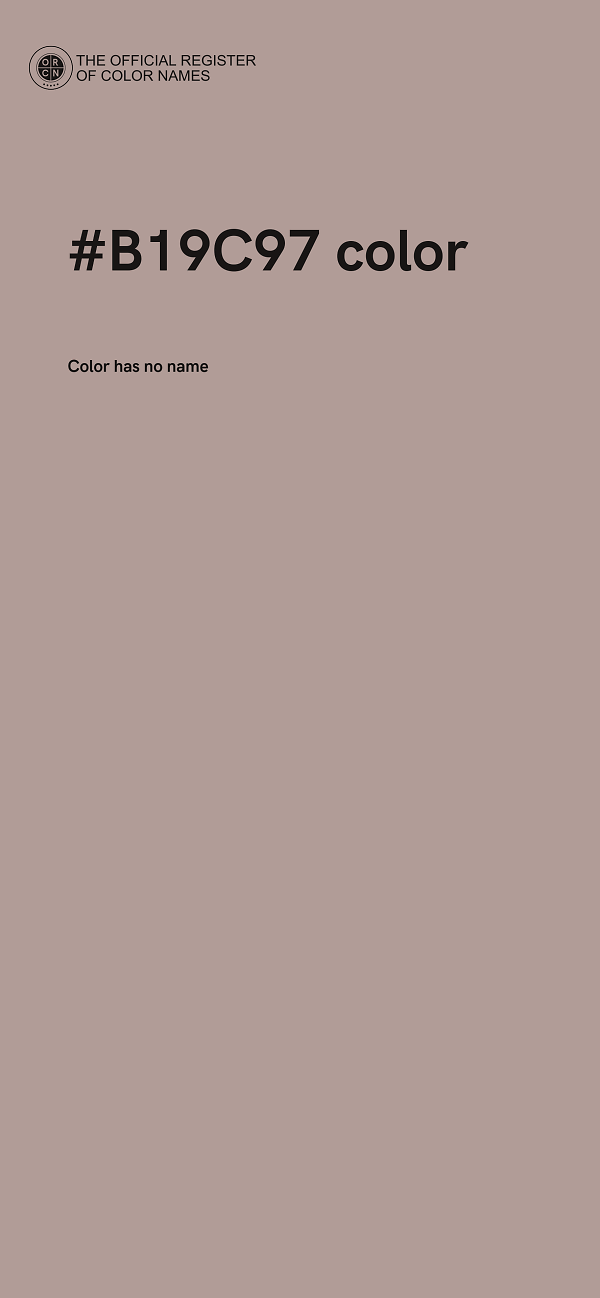 #B19C97 color image