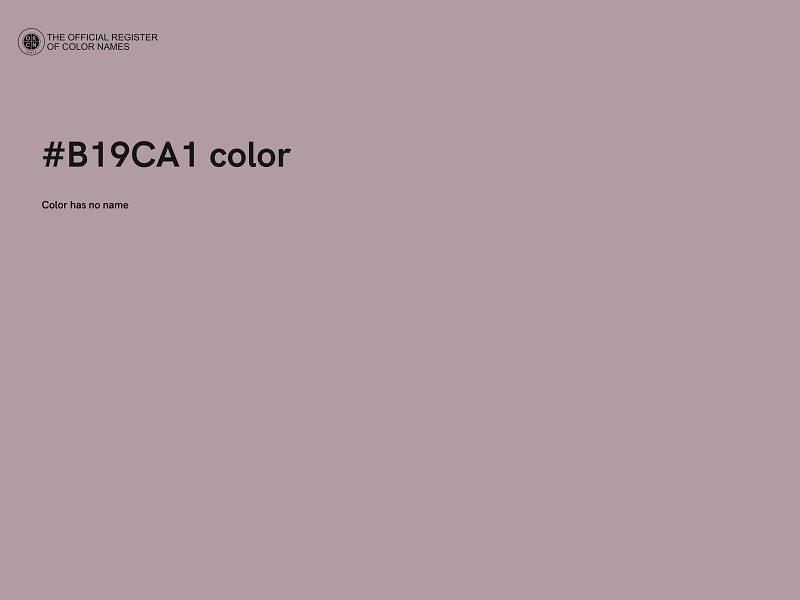 #B19CA1 color image