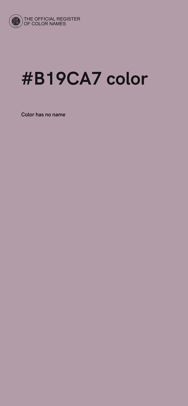 #B19CA7 color image