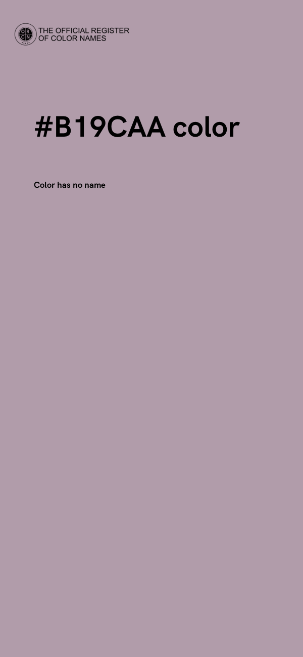 #B19CAA color image