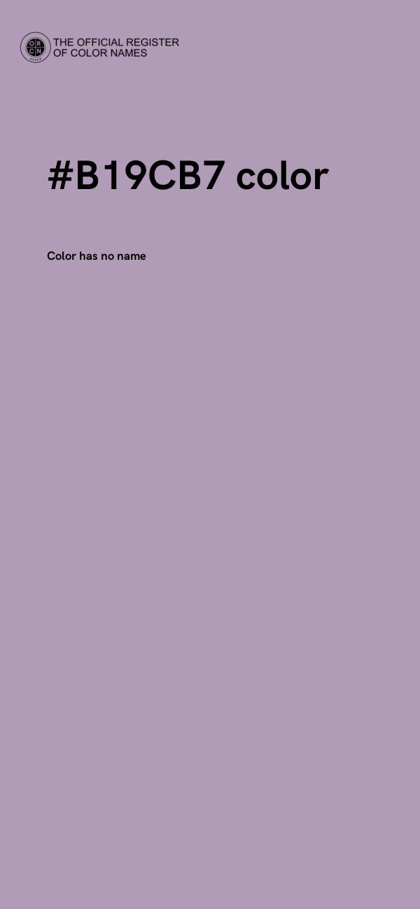 #B19CB7 color image