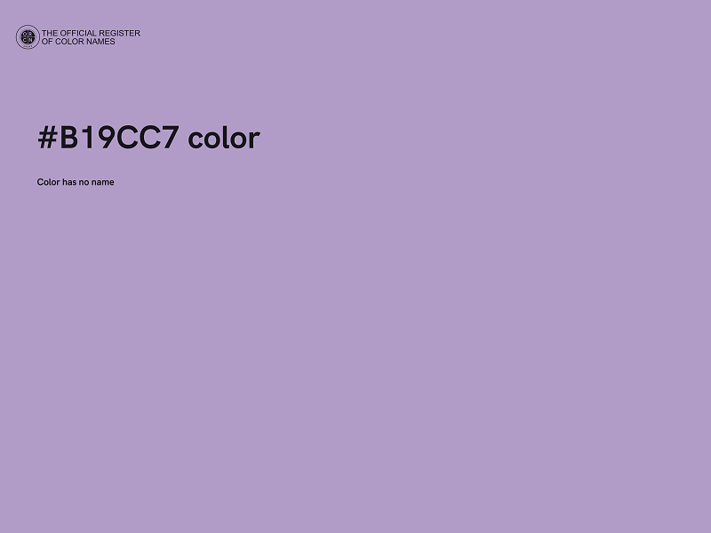 #B19CC7 color image