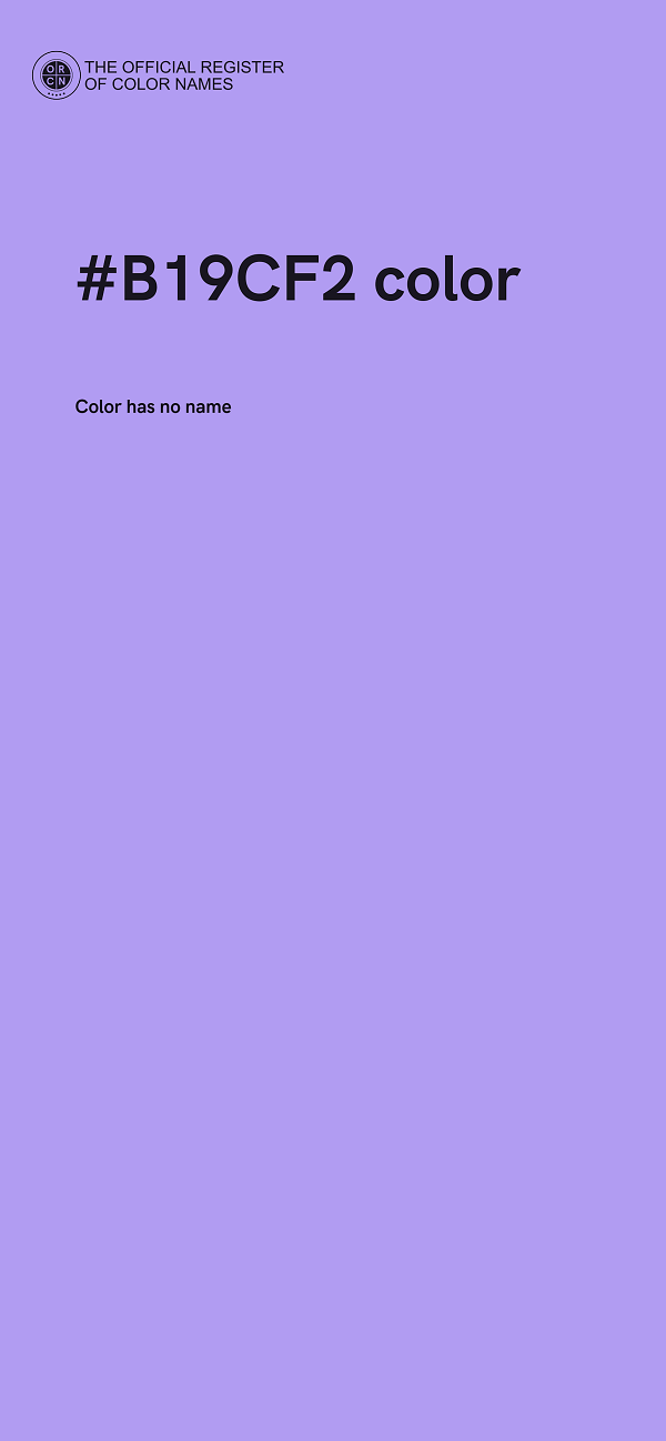 #B19CF2 color image