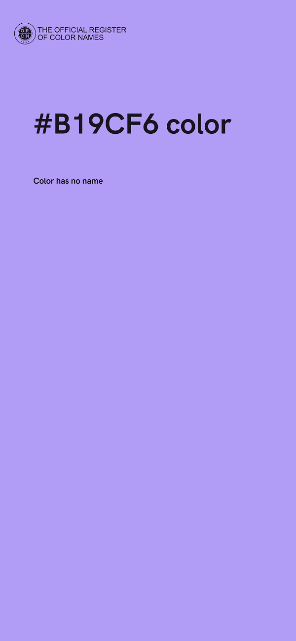 #B19CF6 color image
