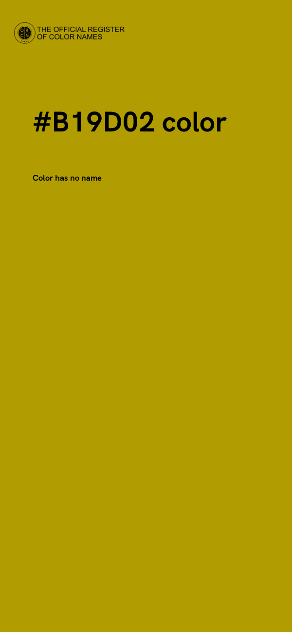 #B19D02 color image