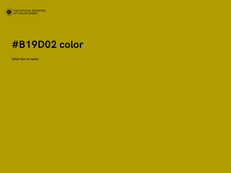 #B19D02 color image