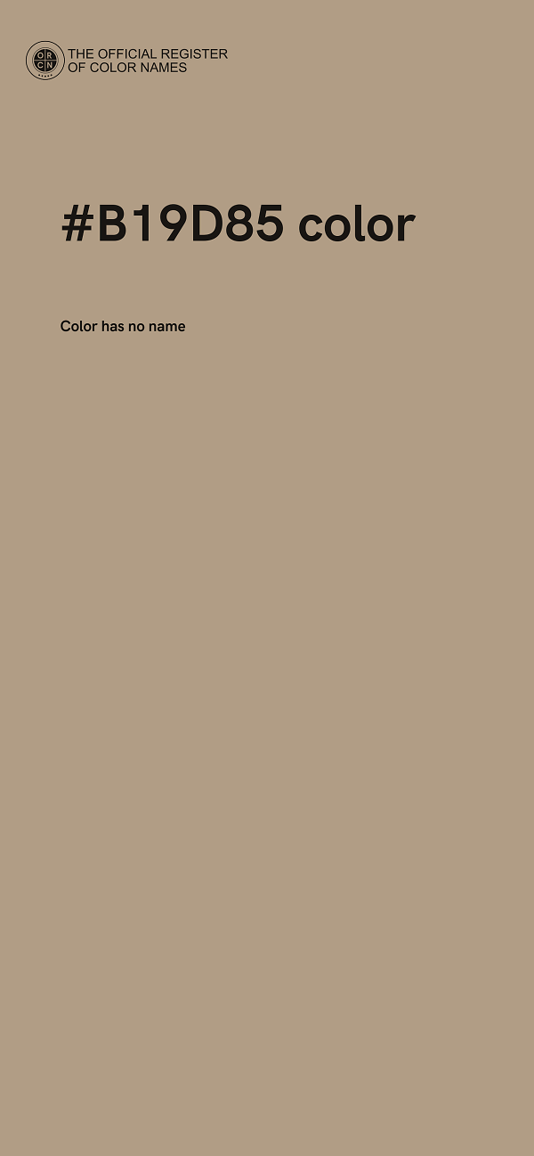 #B19D85 color image