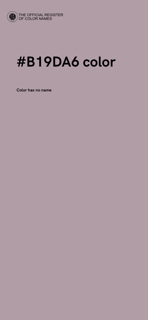 #B19DA6 color image