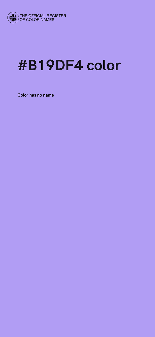#B19DF4 color image