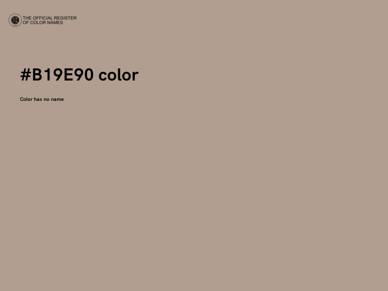 #B19E90 color image