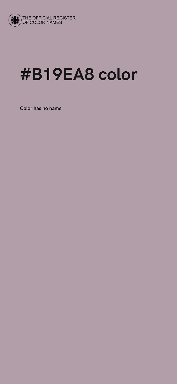 #B19EA8 color image