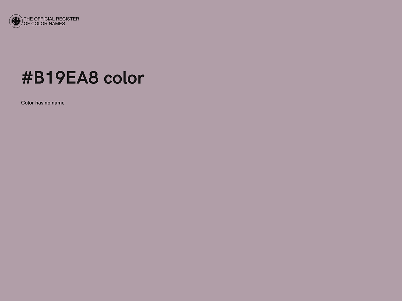 #B19EA8 color image