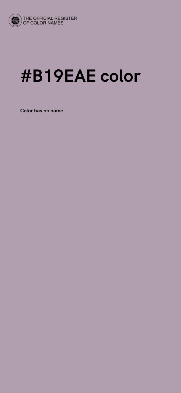 #B19EAE color image