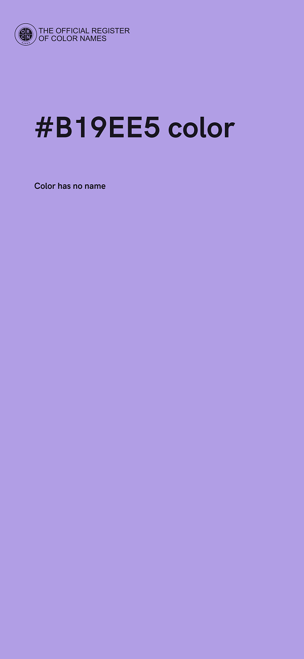 #B19EE5 color image