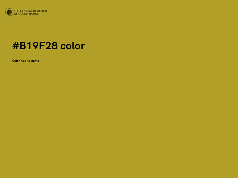 #B19F28 color image
