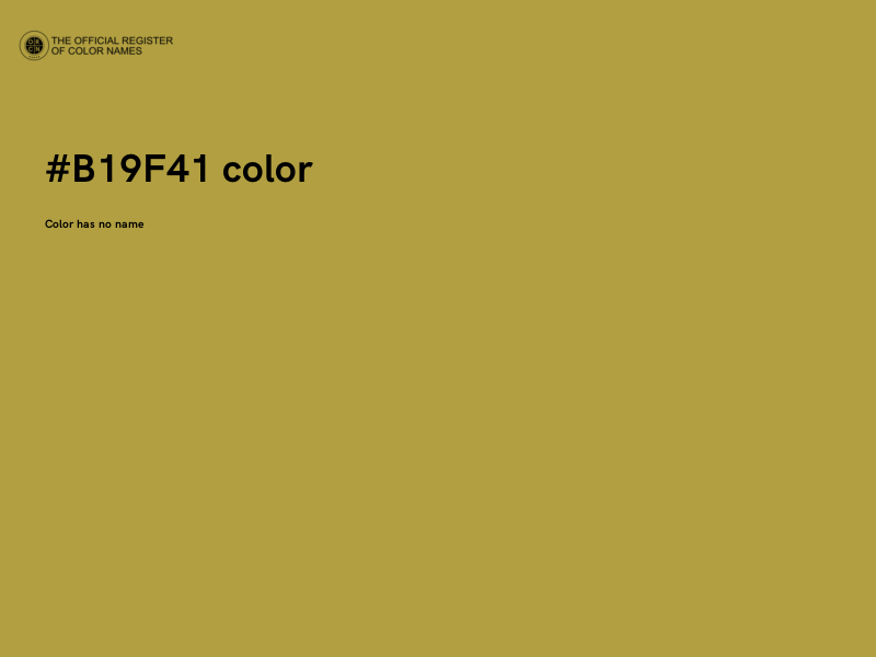 #B19F41 color image