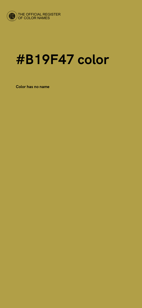 #B19F47 color image