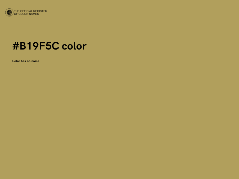 #B19F5C color image