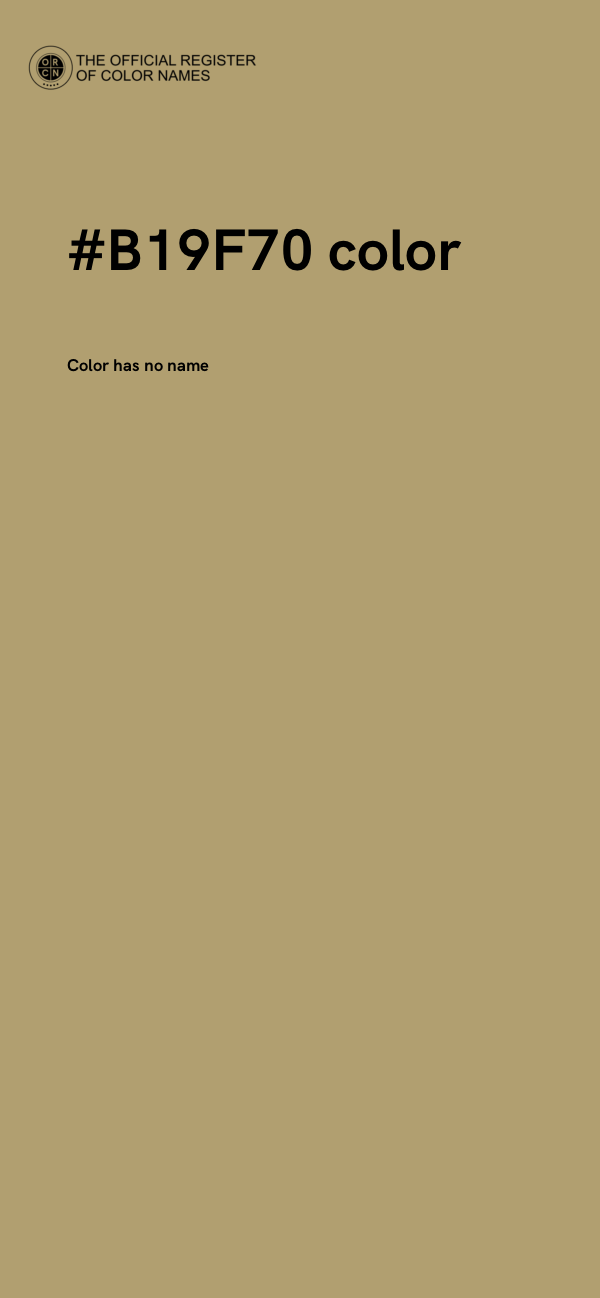 #B19F70 color image