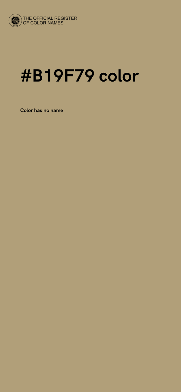 #B19F79 color image