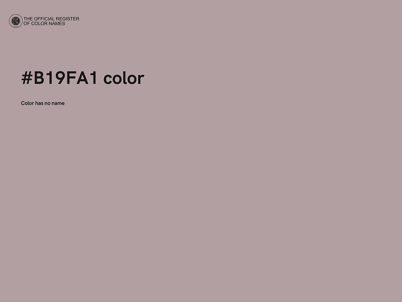 #B19FA1 color image