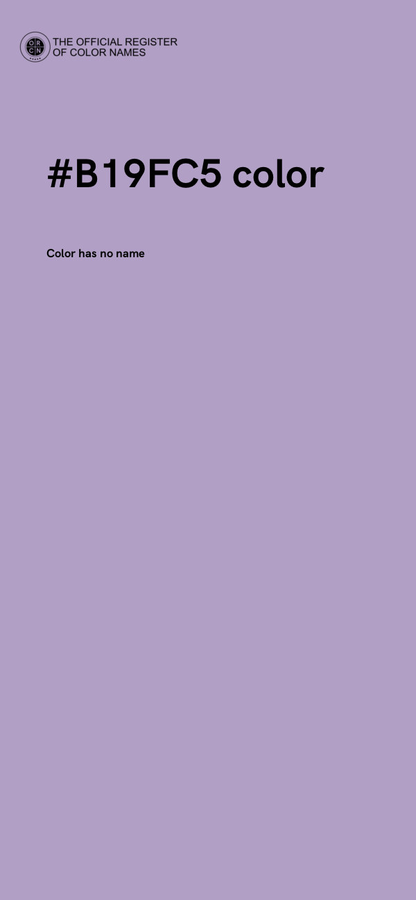 #B19FC5 color image