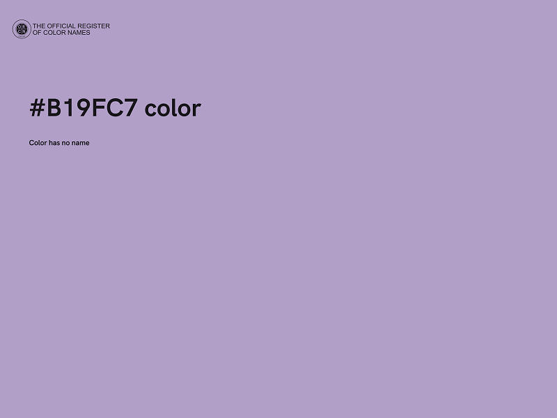 #B19FC7 color image