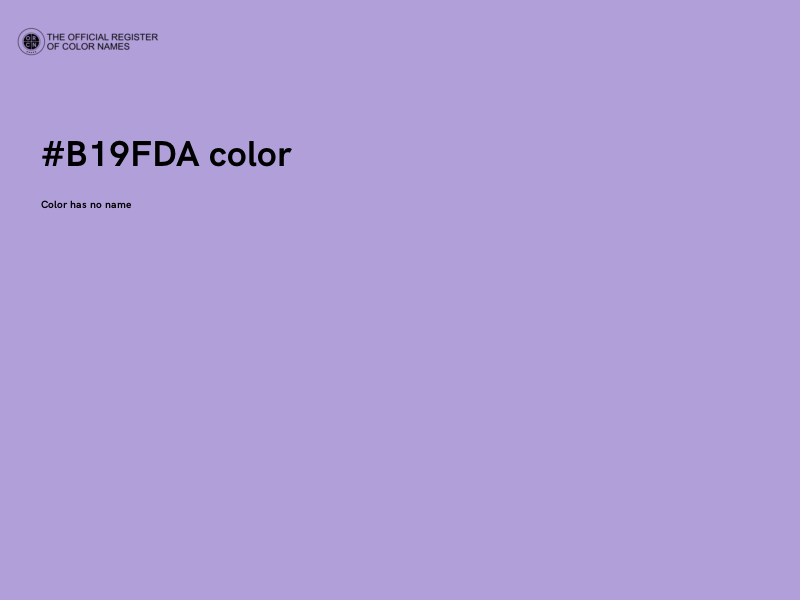 #B19FDA color image