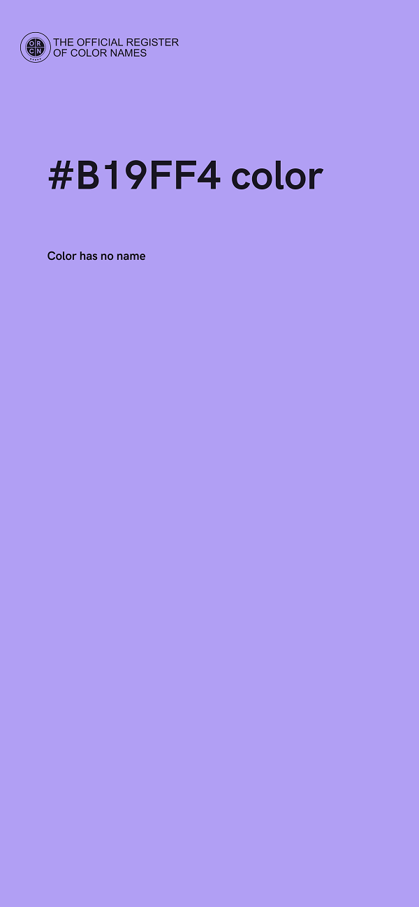 #B19FF4 color image