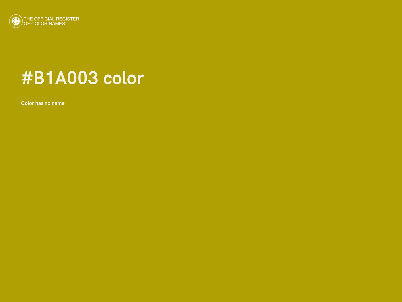#B1A003 color image