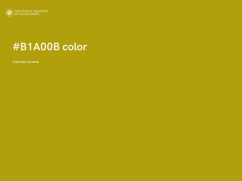 #B1A00B color image