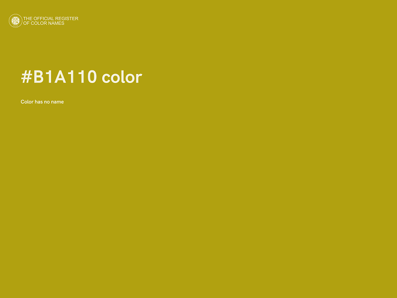 #B1A110 color image