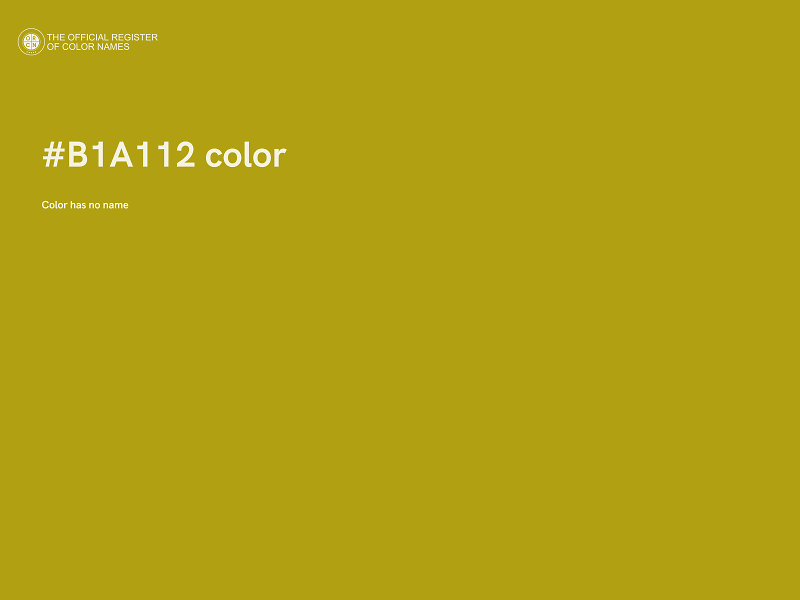 #B1A112 color image