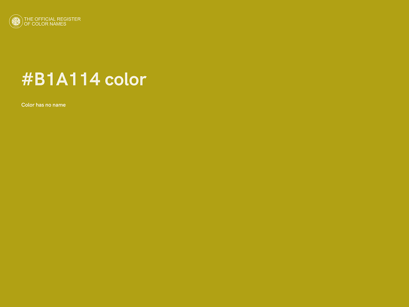 #B1A114 color image