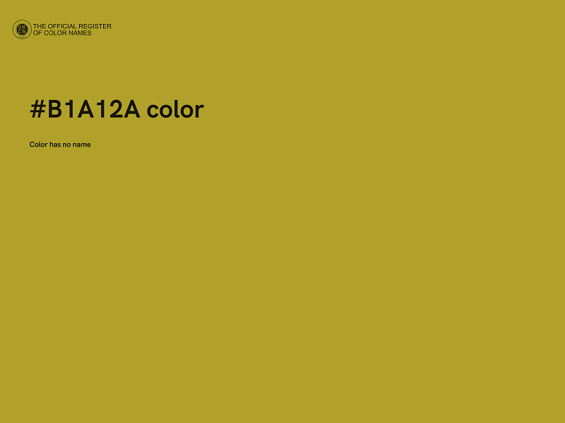 #B1A12A color image