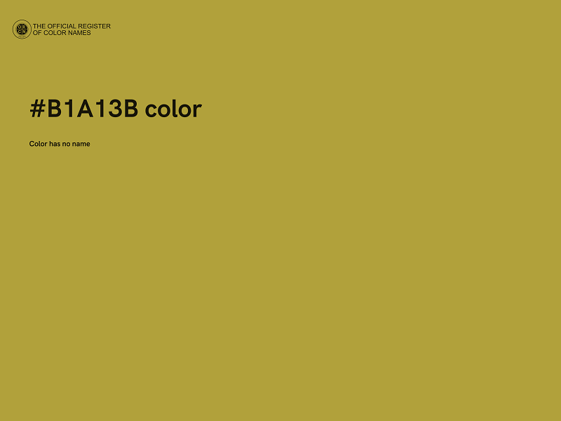 #B1A13B color image