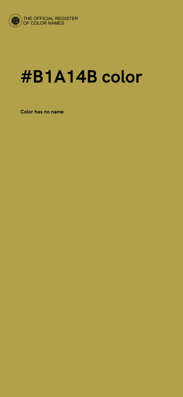 #B1A14B color image
