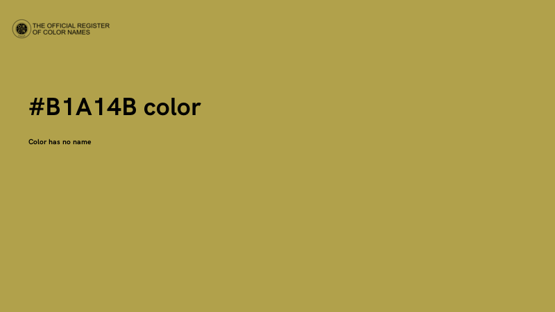 #B1A14B color image