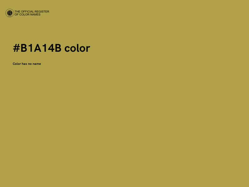 #B1A14B color image