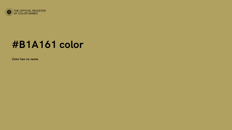 #B1A161 color image