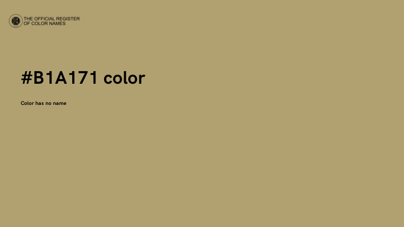 #B1A171 color image